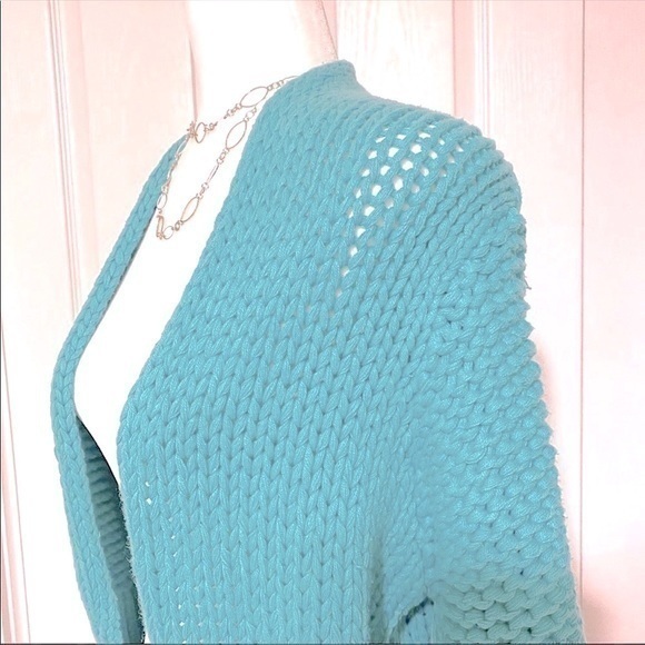 FREE PEOPLE Mint Green Cardigan Sweater NWT - Picture 5 of 9